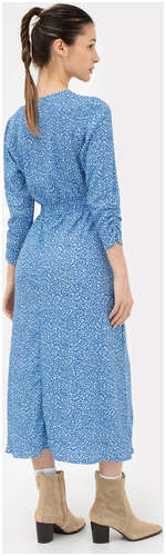 Платье женское синее со светлыми веточками Mark Formelle / 103176988 - вид 2