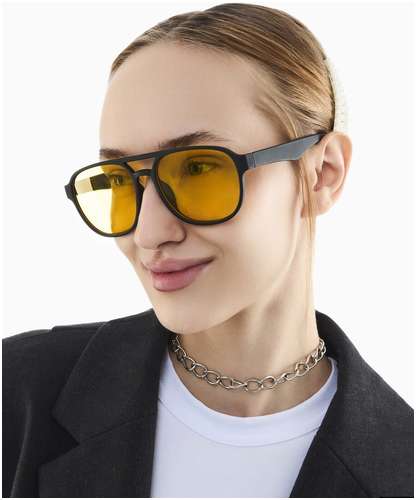 Очки солнцезащитные, uv 400, ширина 15 см, дужка 15 см, линза 5.4×4.6 см onesun / 103236974 - вид 2