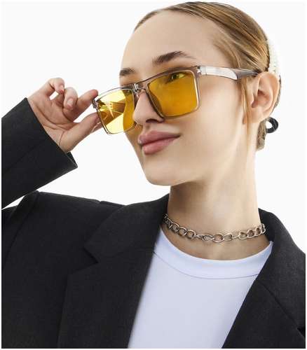 Очки солнцезащитные onesun, uv 400, ширина 14 см, дужка 15 см, линза 5.2×4.1 см / 103236973 - вид 2