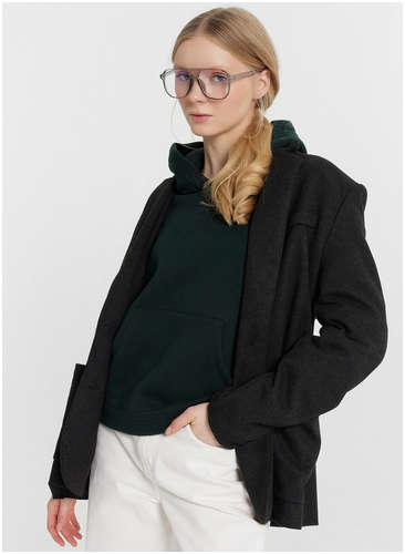 Худи женское зеленое укороченное Mark Formelle / 103224651 - вид 2