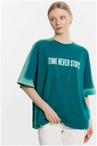 Футболка женская зеленая Mark Formelle / 103224844 - вид 2