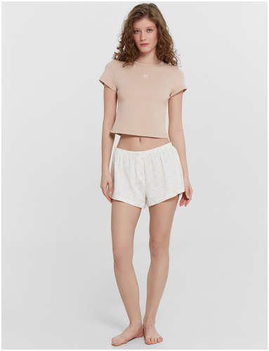 Комплект домашний женский: футболка и шорты Mark Formelle / 103232772 - вид 2