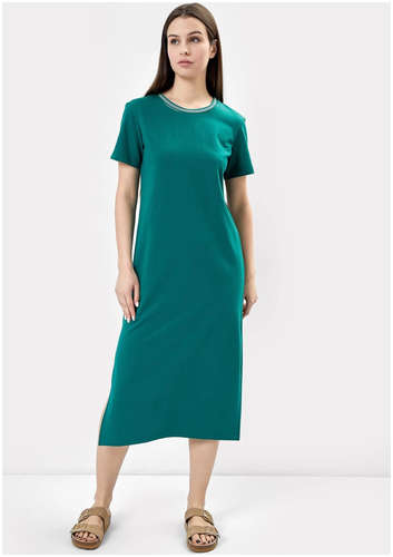 Платье женское в темно-зеленом цвете Mark Formelle / 103166961 - вид 2