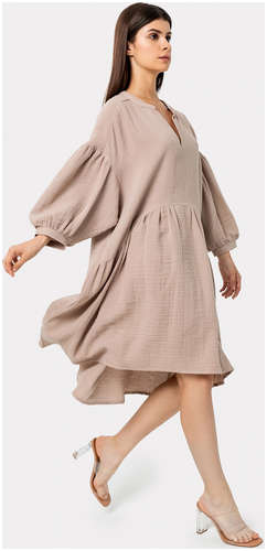 Платье женское в таупово-бежевом оттенке Mark Formelle / 103166761 - вид 2