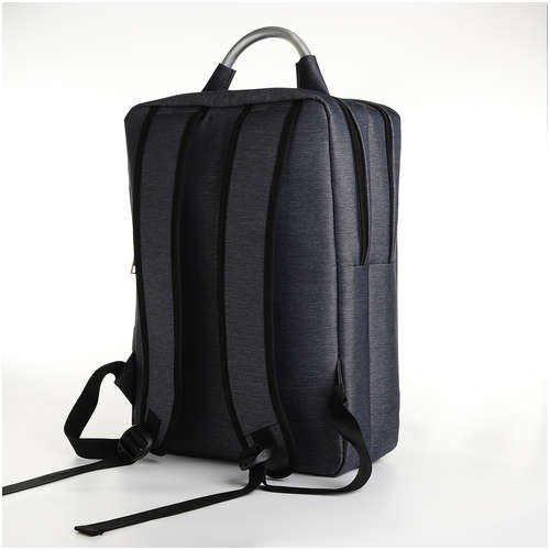 Рюкзак городской на молнии, 2 кармана, с usb, цвет серый / 103176950 - вид 2