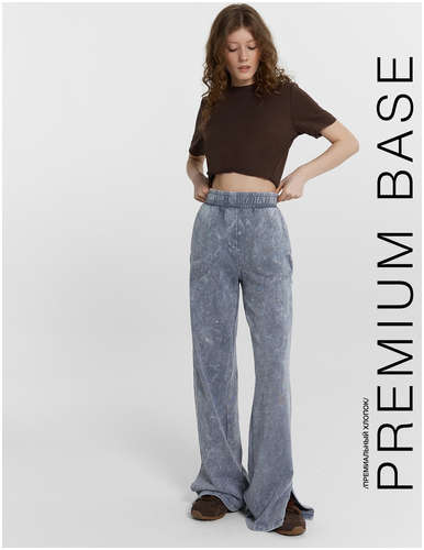 Брюки женские синие с обработкой эйсид Mark Formelle 103238998