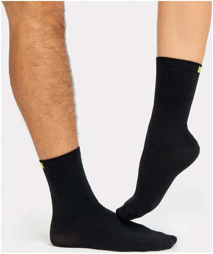 Носки унисекс черные с силиконовой пяткой Mark Formelle / 103172118 - вид 2