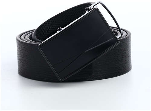 Ремень мужской, ширина 3,5 см, пряжка автомат, цвет черный 103206533