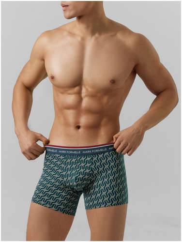 Трусы боксеры мужские с принтом Mark Formelle / 103224721 - вид 2