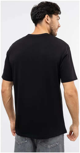 Черная хлопковая футболка с принтом Mark Formelle / 103168625 - вид 2