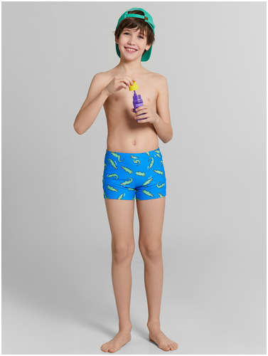 Трусы купальные для мальчиков синие с принтом Mark Formelle 103228724