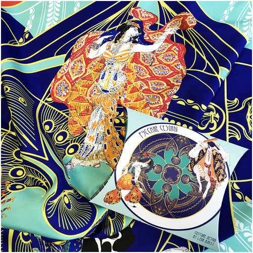 Платок «Русские сезоны. Леон Бакст» 90*90 Русские в моде / 103239776 - вид 2