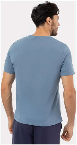 Однотонная футболка с v-образным вырезом в оттенке Mark Formelle / 103168627 - вид 2