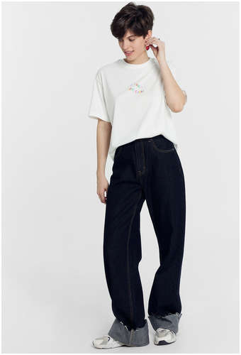 Футболка женская белая с печатью Mark Formelle / 103190119 - вид 2