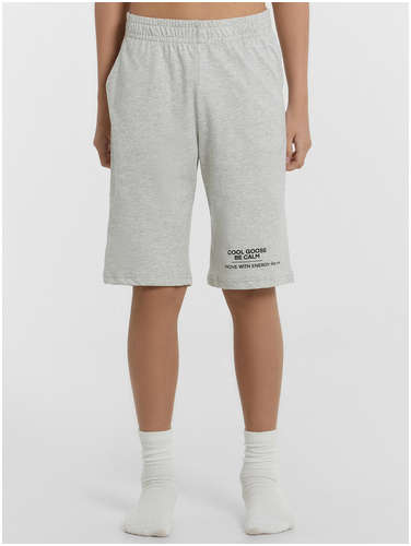 Шорты домашние для мальчиков серые Mark Formelle / 103235492 - вид 2