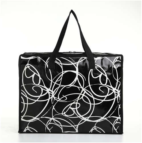 Сумка хозяйственная на молнии, цвет черный / 103198936 - вид 2