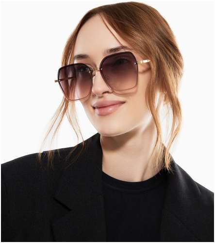 Очки солнцезащитные uv 400, дужка 13.5 см, ширина 13.4 см, линза 5.6×6 см onesun / 103235172 - вид 2