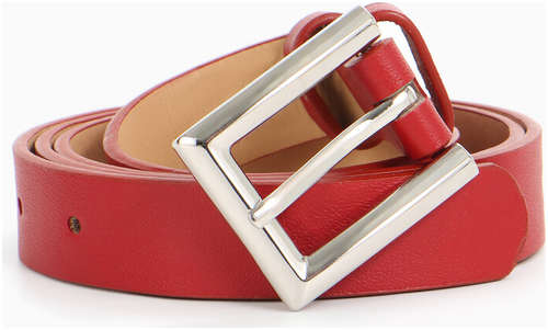 Ремень женский, ширина 2.3 см, пряжка металл, красный 103241478