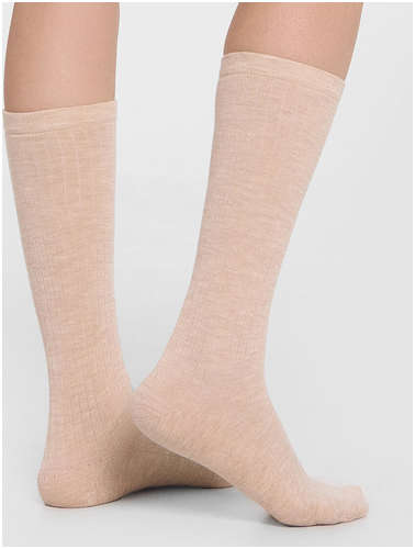 Носки женские бежевые высокие Mark Formelle / 103214360 - вид 2