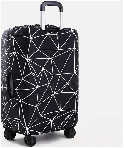 Чехол на чемодан (m) textura, цвет черный / 103123855 - вид 2