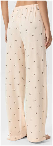 Брюки женские домашние персиковые с принтом Mark Formelle / 103242656 - вид 2