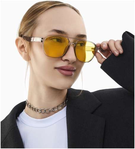 Очки солнцезащитные onesun, uv 400, ширина 15 см, дужка 15 см, линза 5.5×4.5 см / 103236984 - вид 2