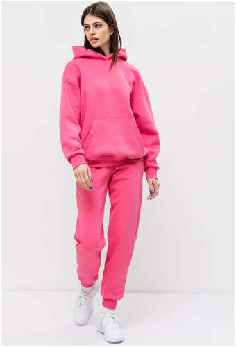 Теплые однотонные брюки-джоггеры в розовом цвете Mark Formelle / 103166166