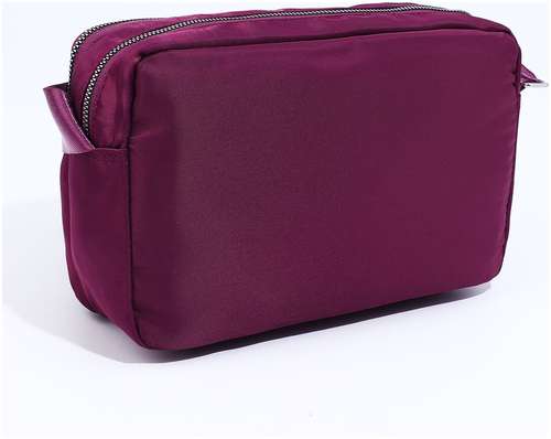 Сумка кросс-боди на молнии, наружный карман, цвет фиолетовый / 103127190 - вид 2