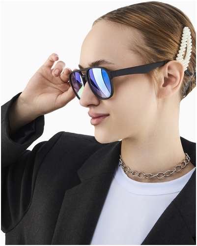 Очки солнцезащитные, uv 400, ширина 15 см, дужка 15 см, линза 5.4×4.6 см onesun / 103236976 - вид 2