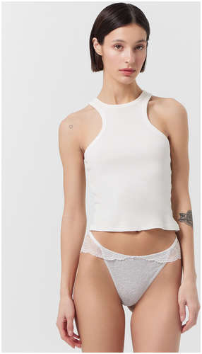 Трусы слипы женские серые с кружевом Mark Formelle 103218537