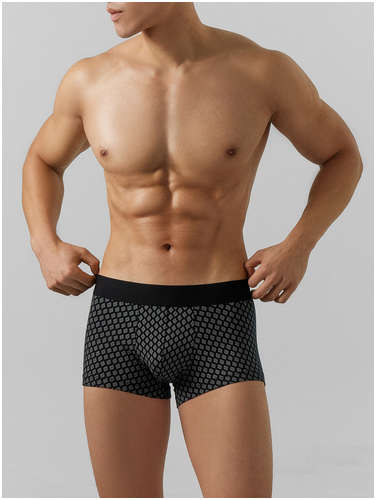 Трусы боксеры мужские черные с принтом Mark Formelle / 103224816 - вид 2