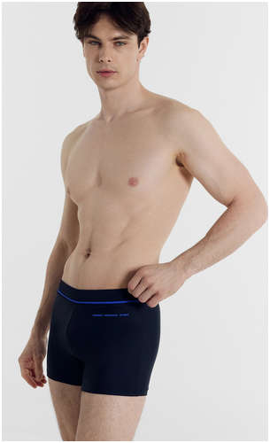 Трусы купальные мужские синие с печатью Mark Formelle 103191604