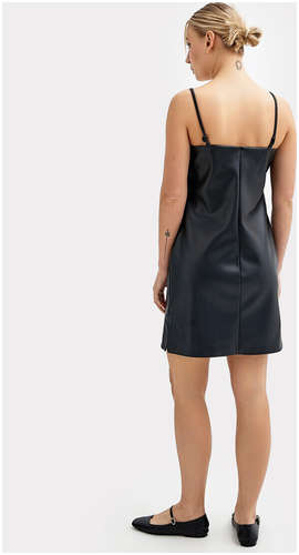 Сарафан женский в черном цвете из экокожи Mark Formelle / 103241105 - вид 2