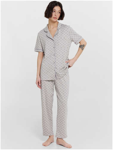 Комплект домашний женский с монограммой mf Mark Formelle / 103233363 - вид 2