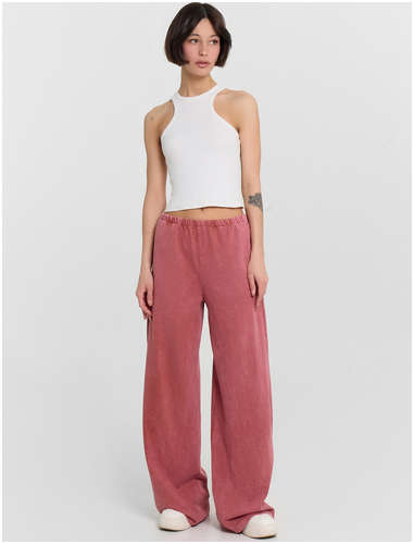 Брюки женские терракотовые с обработкой эйсид Mark Formelle 103238650