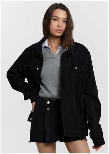 Шорты-юбка женские джинсовые черные Mark Formelle 103226979