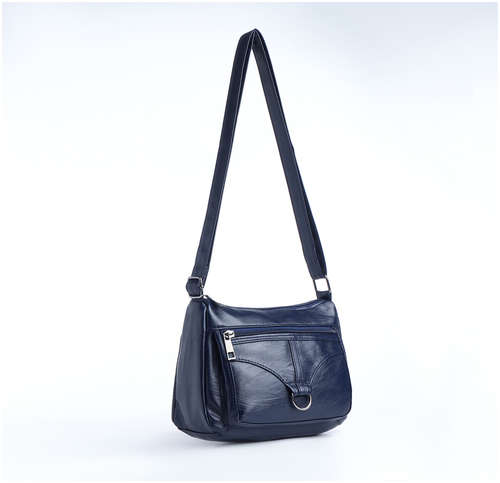 Сумка женская на молнии, цвет синий / 103198238 - вид 2