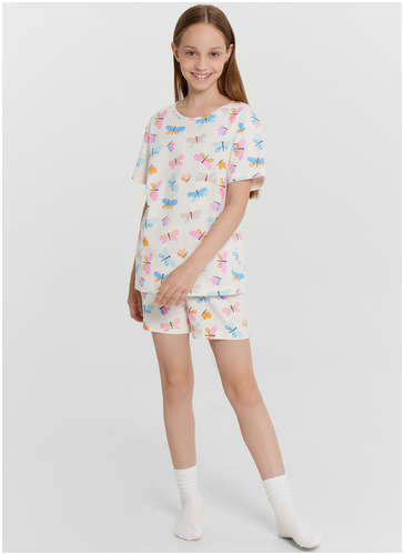 Комплект для девочек (футболка, шорты) Mark Formelle / 103235247 - вид 2