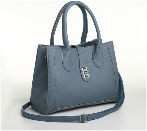 Сумка женская на молнии textura, средний размер, цвет синий / 103198437 - вид 2