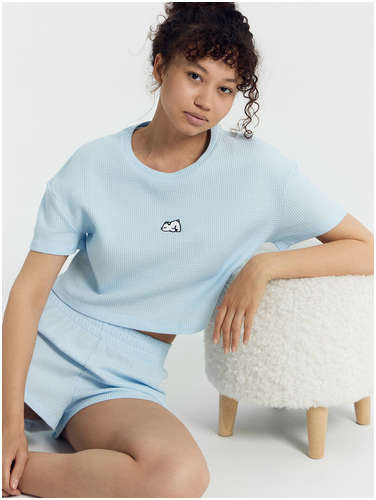 Комплект женский (футболка, шорты) Mark Formelle / 103185276 - вид 2
