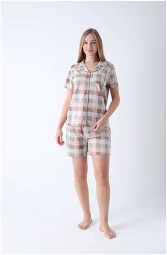 Пижама женская с шортами Cotpark / 103235888 - вид 2