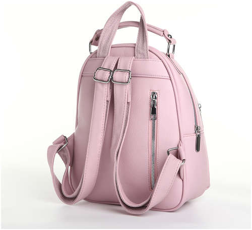 Рюкзак женский на молнии, цвет розовый / 103181951 - вид 2