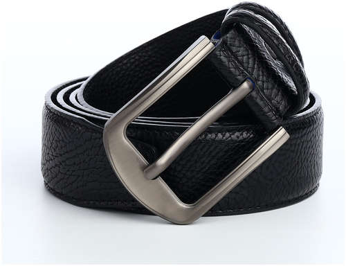 Ремень мужской, ширина 3,7 см, винт, пряжка металл, цвет черный 103206423