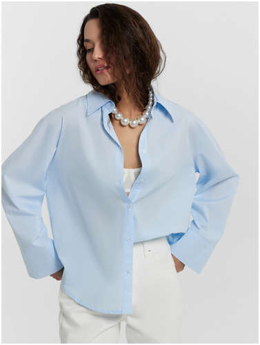 Рубашка женская голубая Mark Formelle 103232941