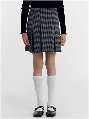 Юбка для девочек серая с паттерном Mark Formelle / 103198186 - вид 2