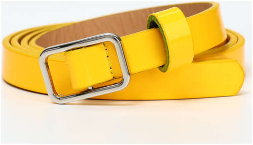 Ремень женский, ширина 1,3 см, пряжка металл, цвет желтый / 103217627 - вид 2