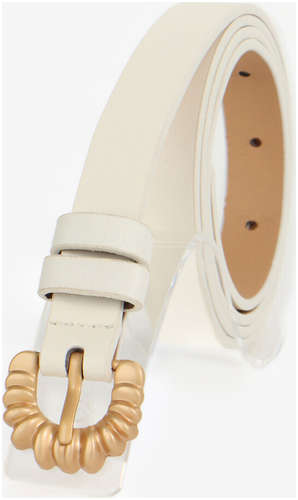Ремень женский, ширина 1.8 см, пряжка металл, белый 103241483