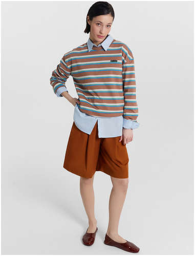 Шорты женские коричневые Mark Formelle / 103227744 - вид 2