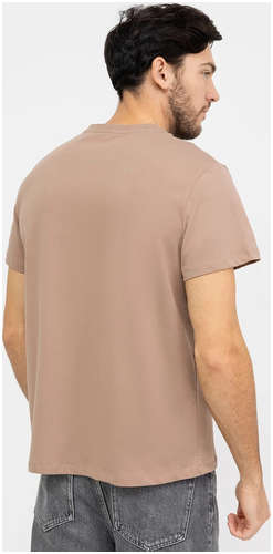 Однотонная хлопковая футболка в оттенке Mark Formelle / 103168726 - вид 2