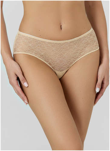Трусы шорты женские бежевые кружевные Mark Formelle / 103242231 - вид 2